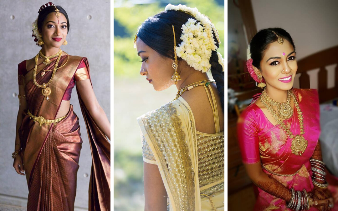 Telugu bride in gold saree | Bridal sarees south indian, Indian bride  outfits, Wedding saree blouse designs